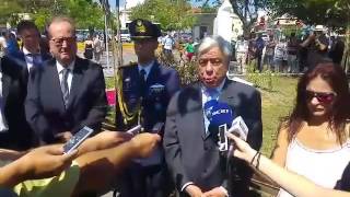 Ο Πρόεδρος της Δημοκρατίας στα αποκαλυπτήρια της προτομής Κουμουνδούρου στην Καλαμάτα