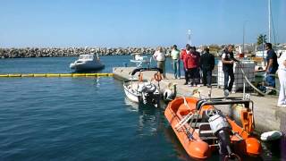 Ασκηση για την αντιμετώπιση ρύπανσης στη Μαρίνα Καλαμάτας