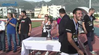 Η απονομή στην πρωταθλήτρια Καλαμάτα