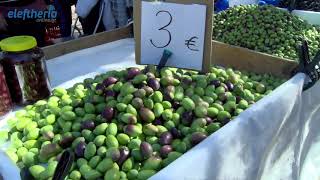 Με μάσκες και αποστάσεις η Λαϊκή Αγορά Καλαμάτας