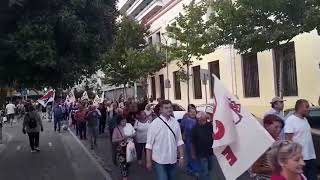 Καλαμάτα: Πορεία διαμαρτυρίας σωματείων ΠΑΜΕ για το πολύνεκρο ναυάγιο