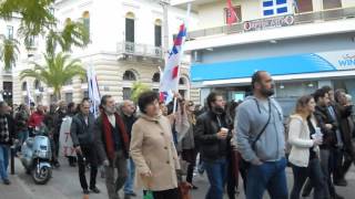 Πορεία του ΠΑΜΕ στην Καλαμάτα 4 2 2016
