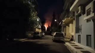 Φωτιά στο Νεκροταφείο Καλαμάτας