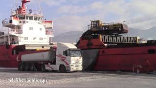 Ασφαλτος για το έργο του Μορέα στο λιμάνι της Καλαμάτας