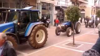 Αγροτική κινητοποίηση στο κέντρο της Καλαμάτας