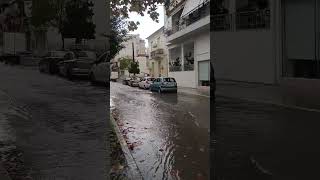 Καλαμάτα: Δρόμοι… ποτάμια από την κακοκαιρία “Adel