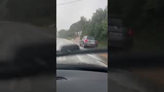 Χαλαζόπτωση στον δρόμο Καλό Νερό - Ελαία