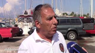 Αντιρρυπαντική άσκηση  στη μαρίνα της Καλαμάτας