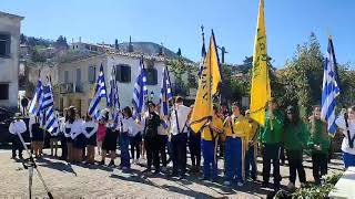 Κατάθεση στεφάνων στο ηρώο της Άνω Πόλης Κυπαρισσίας