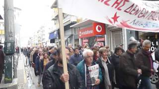 Απεργιακή πορεία Εργατικό Κέντρο Καλαμάτας -(04/02/2016) - (2)