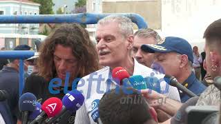Στην Καλαμάτα για το ναυάγιο ο υπουργός Κλιματικής Κρίσης και Πολιτικής Προστασίας Ευάγγελος Τουρνάς