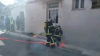 Άσκηση ετοιμότητας για σεισμό - φωτιά στο Νοσοκομείο Κυπαρισσίας (2)