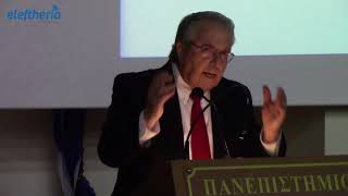 Ομιλία Μπαμπινιώτη στο Πανεπιστημίου Πελοποννήσου στην Καλαμάτα