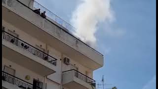 Πυρκαγιά σε διαμέρισμα στο κέντρο της Καλαμάτας (1)