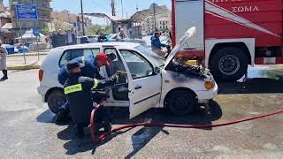 Καλαμάτα: Πυρκαγιά σε αυτοκίνητο