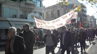 Απεργιακή συγκέντρωση του Εργατικού Κέντρου Καλαμάτας