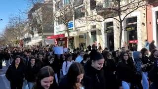 Καλαμάτα: Φοιτητές και μαθητές ζητούν Δικαιοσύνη για το έγκλημα των Τεμπών