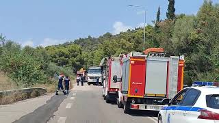 Θανατηφόρο τροχαίο στην ΕΟ Κυπαρισσίας - Πύργου στην Ελαία (2)