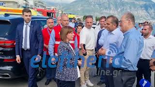 Στην Καλαμάτα η Πρόεδρος της Δημοκρατίας για το ναυάγιο