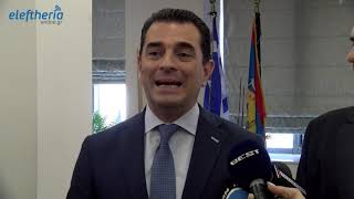 Ο υφυπουργός Αγροτικής Ανάπτυξης Κ. Σκρέκας στο δημαρχείο Καλαμάτας